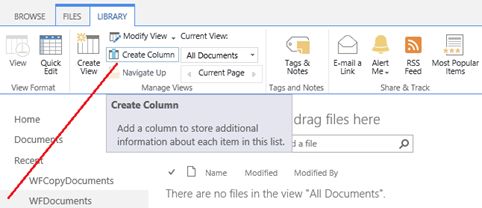click on Create Column 